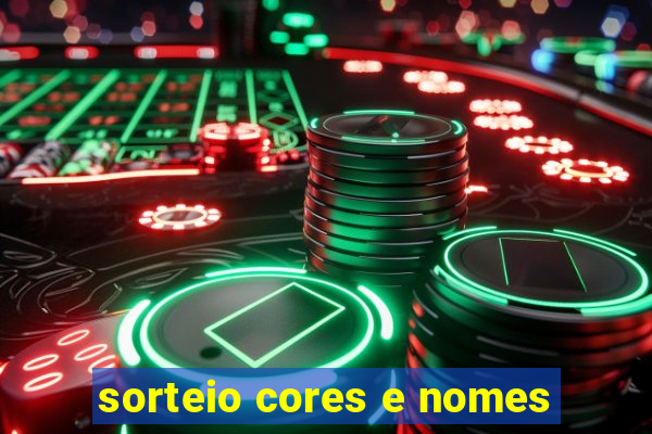 sorteio cores e nomes