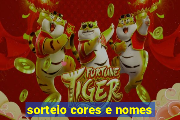 sorteio cores e nomes