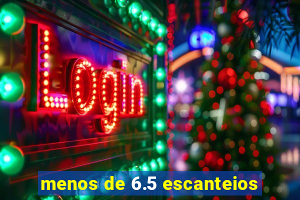 menos de 6.5 escanteios