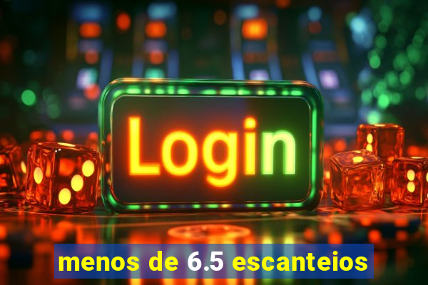 menos de 6.5 escanteios