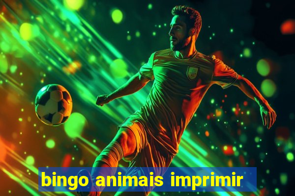 bingo animais imprimir