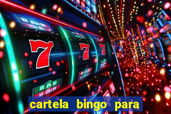 cartela bingo para cha de cozinha imprimir gratis