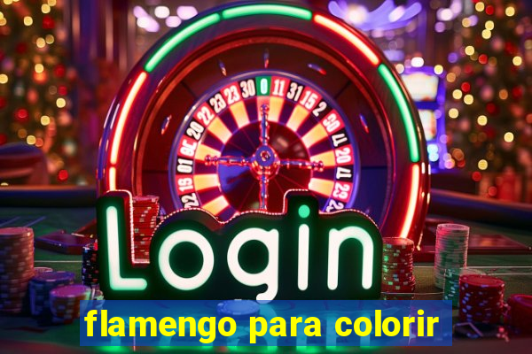 flamengo para colorir