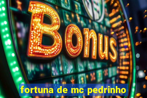 fortuna de mc pedrinho