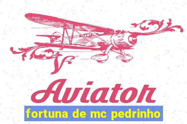 fortuna de mc pedrinho