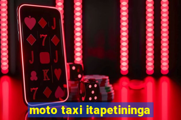 moto taxi itapetininga