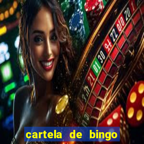 cartela de bingo pra imprimir