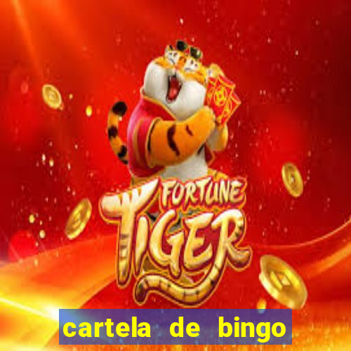 cartela de bingo pra imprimir