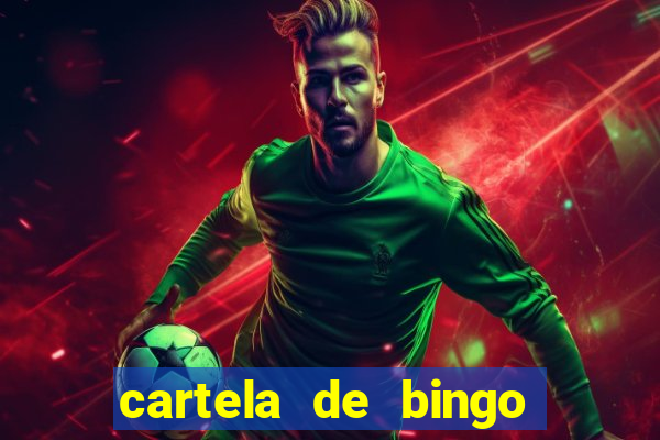 cartela de bingo pra imprimir