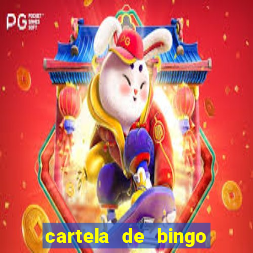 cartela de bingo pra imprimir