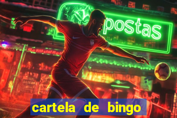 cartela de bingo pra imprimir