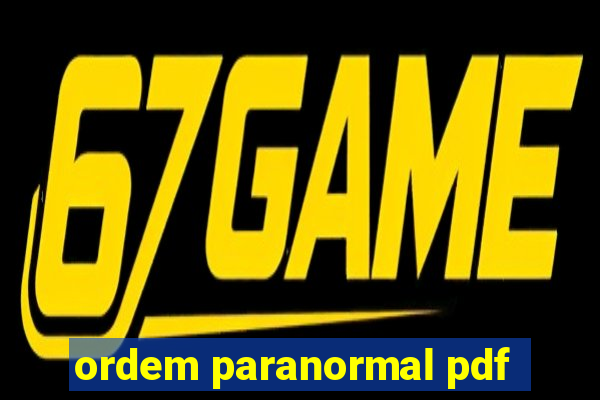 ordem paranormal pdf