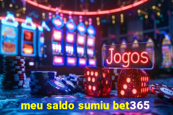 meu saldo sumiu bet365