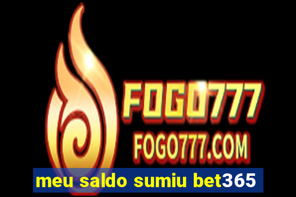 meu saldo sumiu bet365