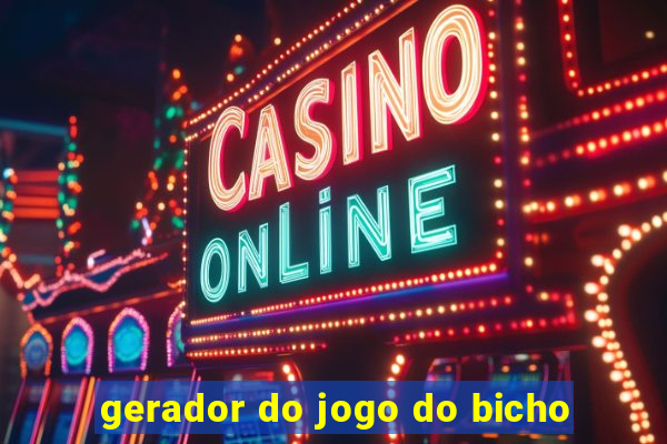 gerador do jogo do bicho