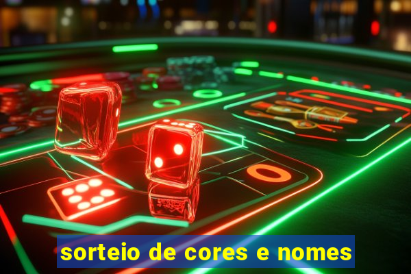 sorteio de cores e nomes