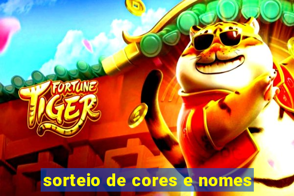 sorteio de cores e nomes