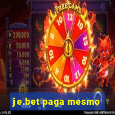 je.bet paga mesmo