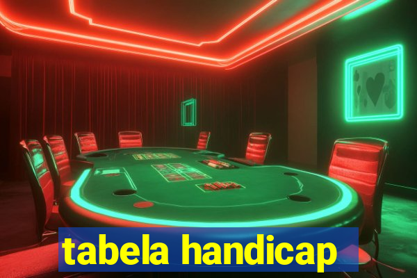 tabela handicap