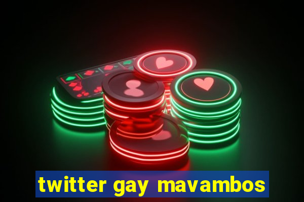 twitter gay mavambos