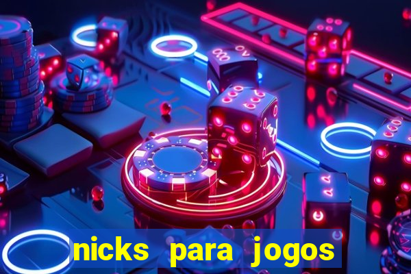 nicks para jogos de tiro