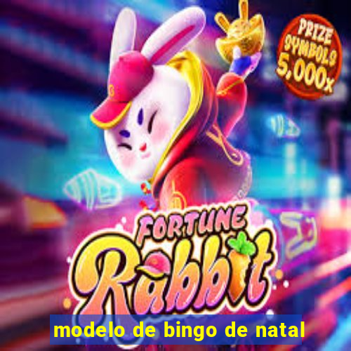 modelo de bingo de natal