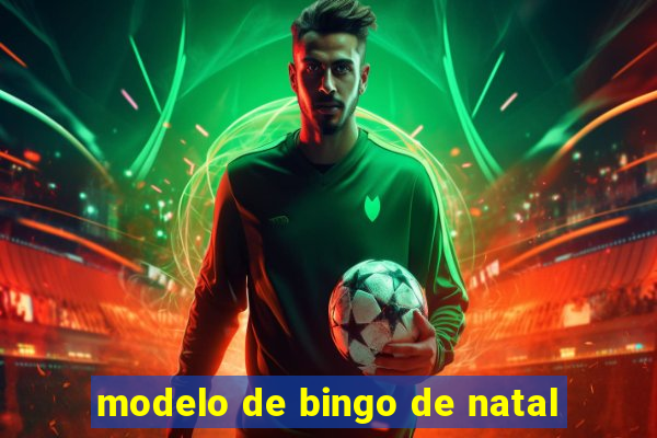 modelo de bingo de natal