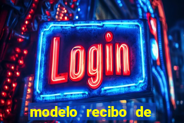 modelo recibo de pagamento autonomo