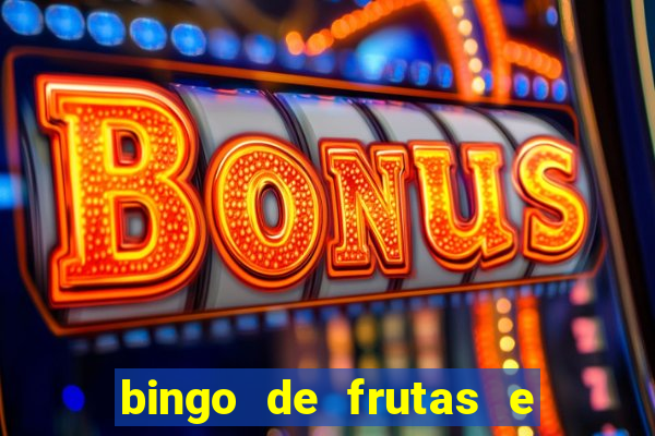 bingo de frutas e legumes para imprimir