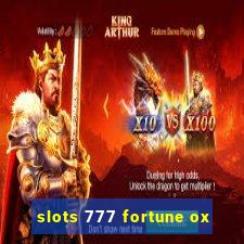 slots 777 fortune ox