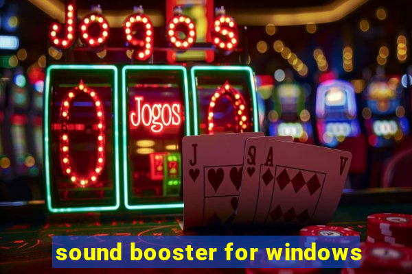 sound booster for windows