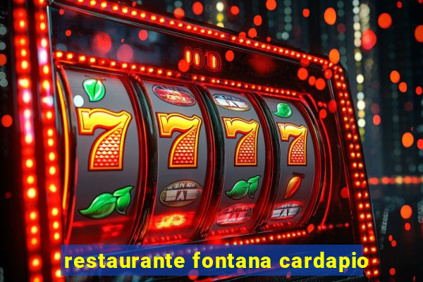 restaurante fontana cardapio