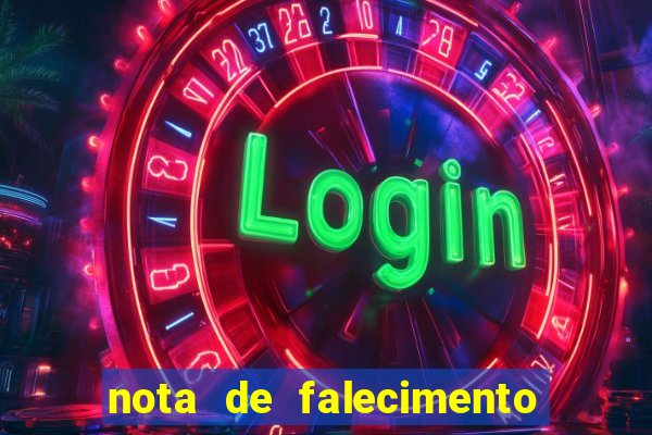 nota de falecimento a tribuna santos
