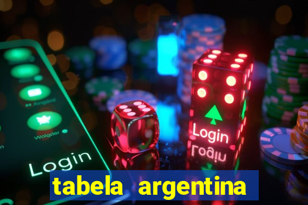 tabela argentina torneo betano