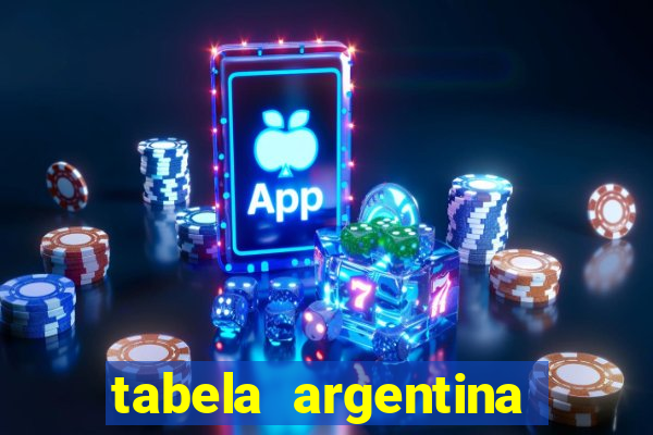 tabela argentina torneo betano