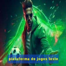 plataforma de jogos teste