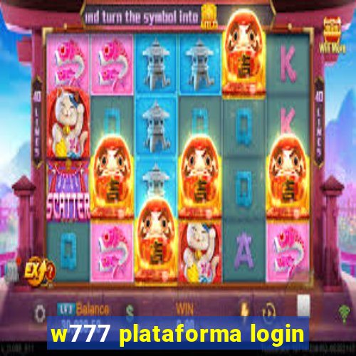 w777 plataforma login