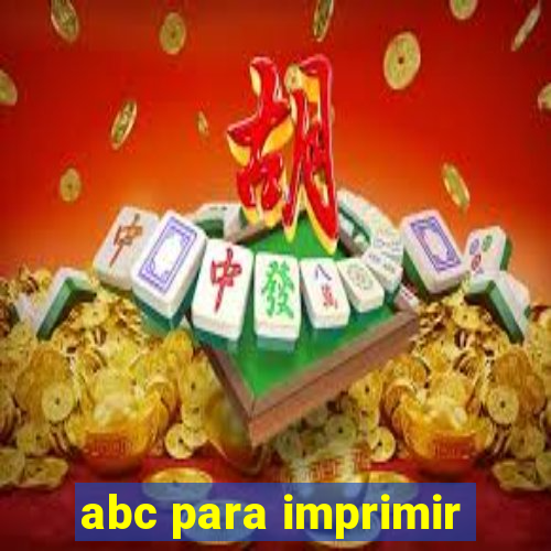 abc para imprimir