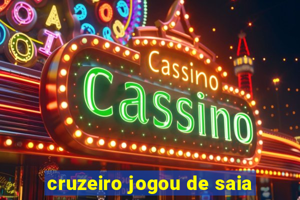 cruzeiro jogou de saia