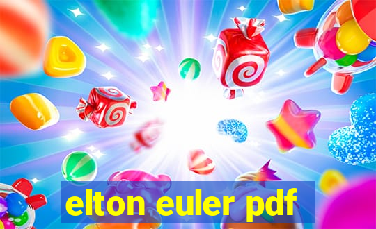 elton euler pdf