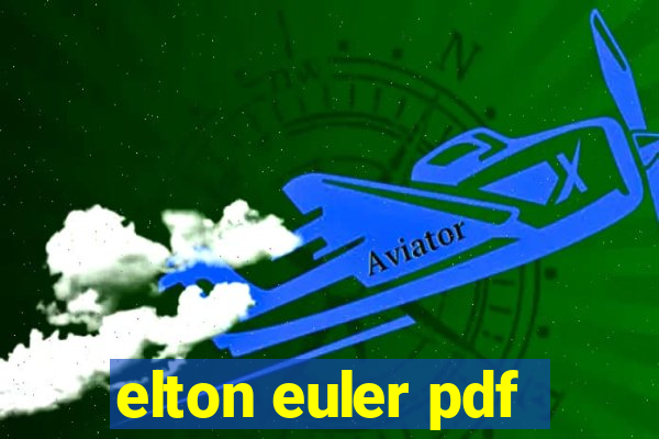 elton euler pdf