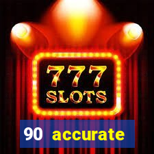 90 accurate football predictions
