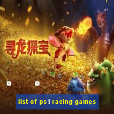 list of ps1 racing games