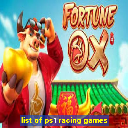 list of ps1 racing games