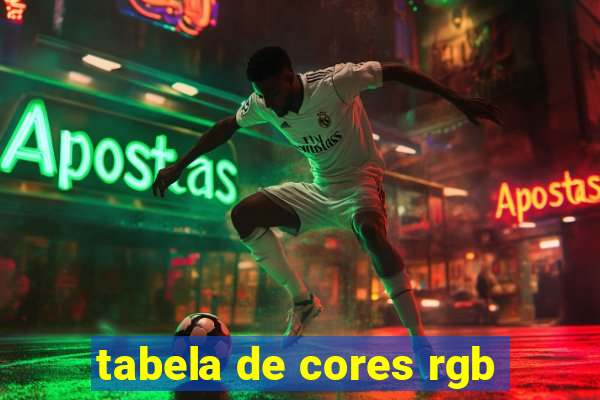 tabela de cores rgb