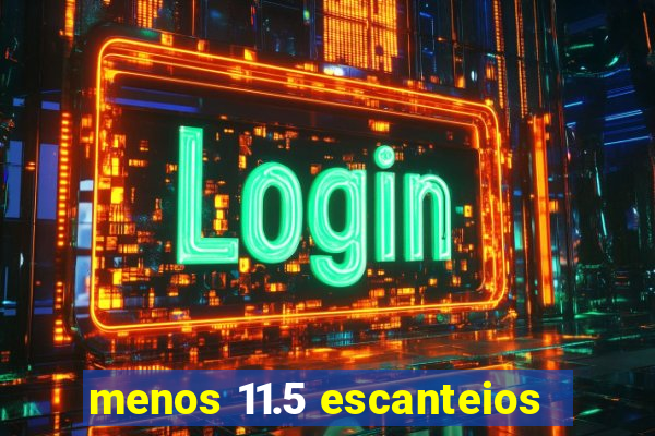 menos 11.5 escanteios