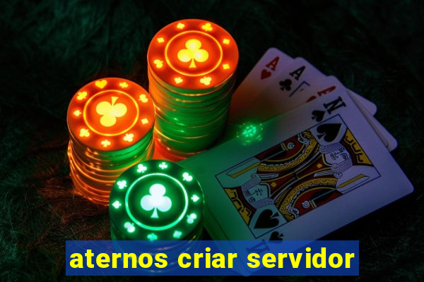 aternos criar servidor