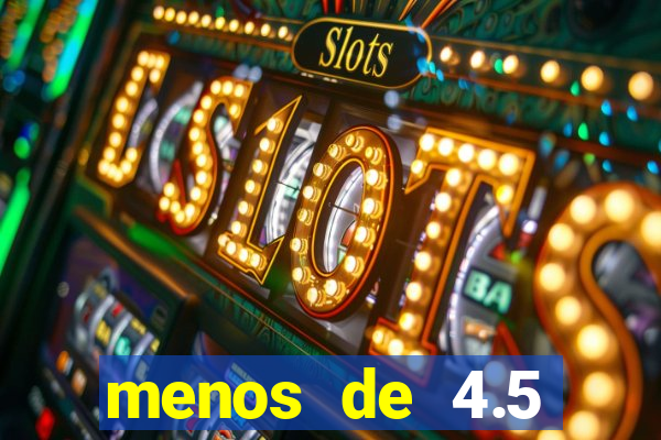 menos de 4.5 escanteios o que significa
