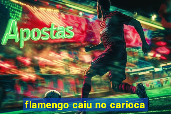 flamengo caiu no carioca