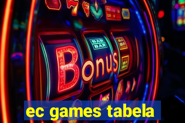 ec games tabela